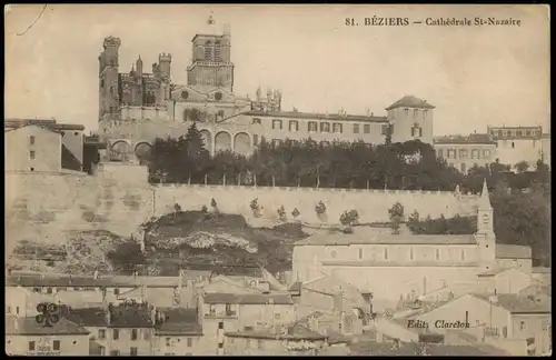 CPA Béziers BÉZIERS Cathédrale St-Nazaire 1910