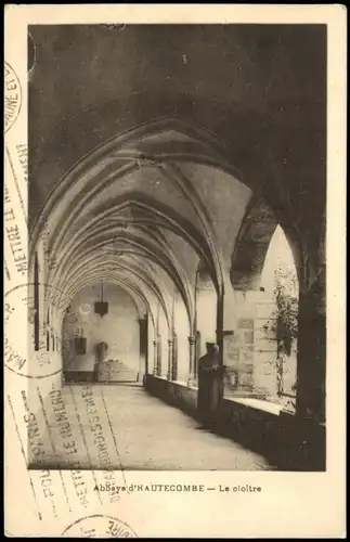 .Frankreich Abbaye d' HAUTECOMBE Le cloître, Kloster Frankreich 1935