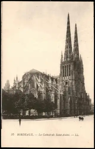 CPA Bordeaux La Cathédrale Saint-André, Kathedrale 1910