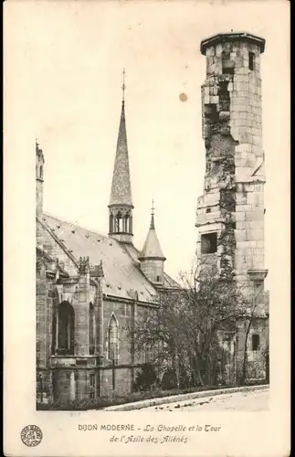 Dijon (Dision) Dijon La Chapelle et la cour de Asile des Aliénés 1911