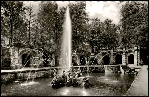 Ansichtskarte Bayreuth Schloß Eremitage bei Bayreuth Untere Grotte 1960