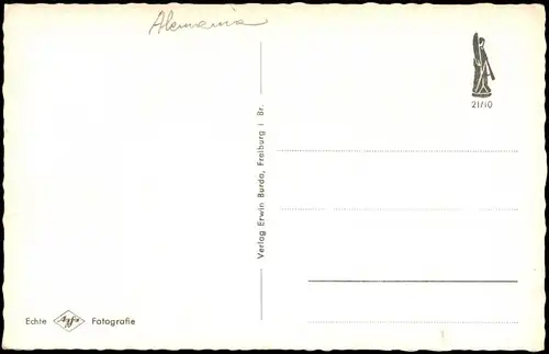 Feldberg (Schwarzwald)  Fernblick auf Herzogenhorn und Schweizer Alpen 1960