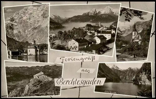 Berchtesgaden u.a. Kehlsteinhaus, Königssee, Ramsau-Kirche uvm. 1960