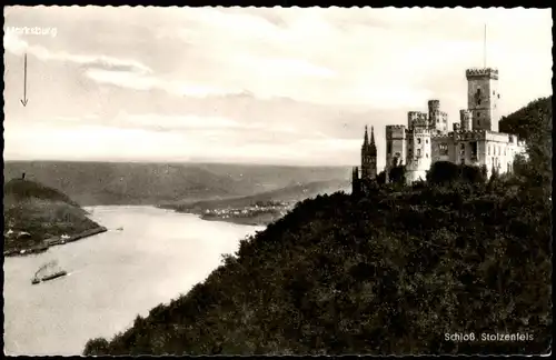 Stolzenfels-Koblenz Schloß Stolzenfels Burg Stolzenfels am Rhein 1961