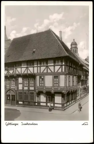 Ansichtskarte Göttingen Strassen Ansicht Junkernhaus 1953