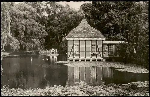 Ansichtskarte Stadthagen Schloß-Café im Stadtpark 1965