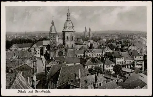 Ansichtskarte Osnabrück Blick auf Osnabrück Panorama-Ansicht 1940