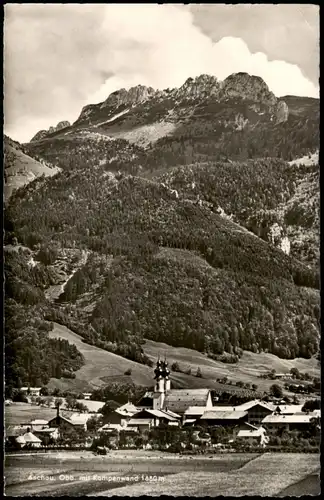 Ansichtskarte Aschau im Chiemgau Panorama-Ansicht m. Kampenwand 1955