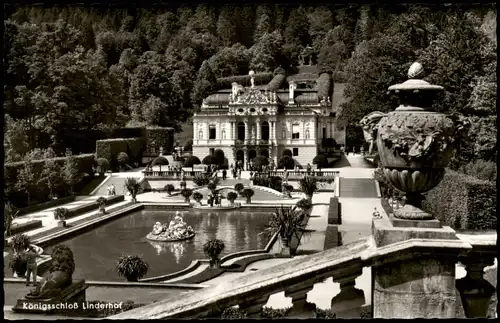 Ansichtskarte Linderhof-Ettal Königsschloß Schloss Linderhof 1960