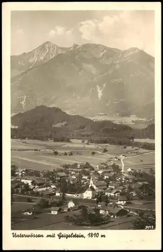 Ansichtskarte Unterwössen Totale 1948