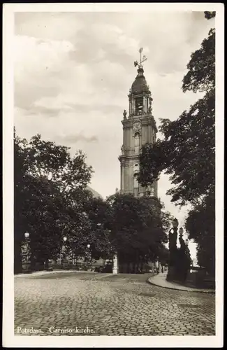 Ansichtskarte Potsdam Garnisionskirche, Straße u. Brücke 1932