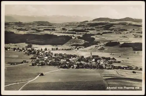 Ansichtskarte Altusried Luftbild 1934  gel. Nachgebühr