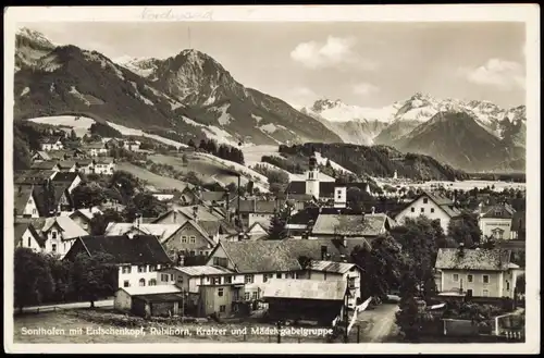 Ansichtskarte Sonthofen Stadtpartie 1934