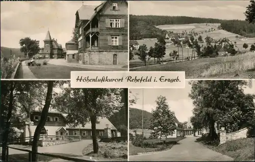 Ansichtskarte Rehefeld-Altenberg (Erzgebirge) 4 Bildkarte Ortsansichten 1969