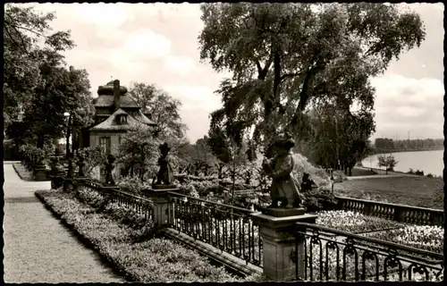 Ansichtskarte Höchst-Frankfurt am Main Garten im Bolongaro Palast 1962