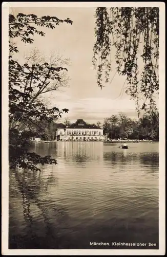 Ansichtskarte München Kleinhesseloher See - Restaurant 1937