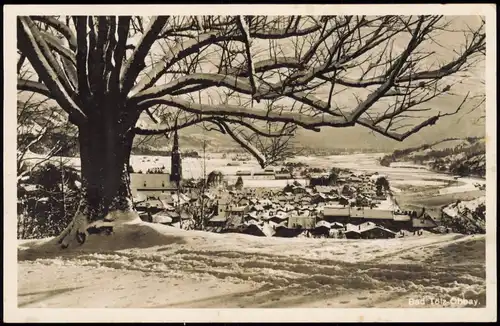 Ansichtskarte Bad Tölz Stadt im Winter 1936