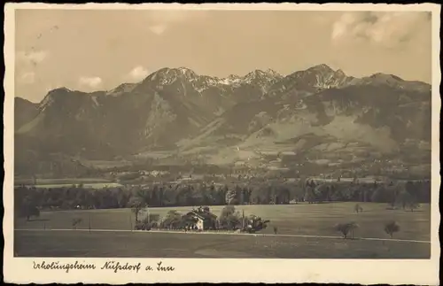 Ansichtskarte Nußdorf am Inn Erholungsheim Inf.-Rgt. 61, München 1937