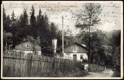Ansichtskarte Mylau-Reichenbach (Vogtland) Göltzschtal Mühle 1922