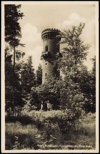 Ansichtskarte Ilmenau Aussichtsturm-Kickelhahn - Fotokarte 1930