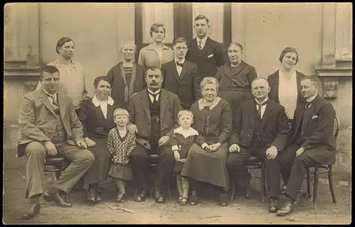 Foto  Privatfotokarte: Familie - Konfirmation 1928 Privatfoto