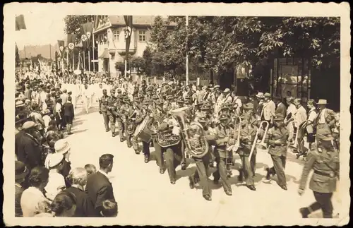 Ansichtskarte Sonthofen Propaganda - Umzug Südschwaben 1934