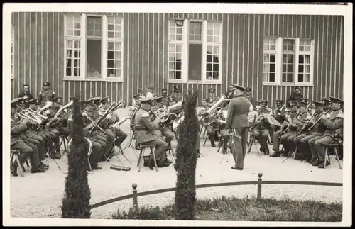 Militär/Propaganda - 2.WK (Zweiter Weltkrieg) Orchester Konzert 1938 Privatfoto Foto