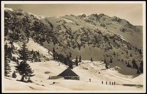 Ansichtskarte Bad Hindelang Hinterstein - Skiläufer 1934