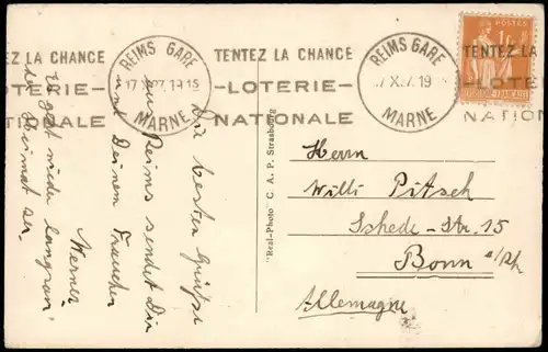 CPA Reims Reims Catedrale - Stadt, Fabrik 1937