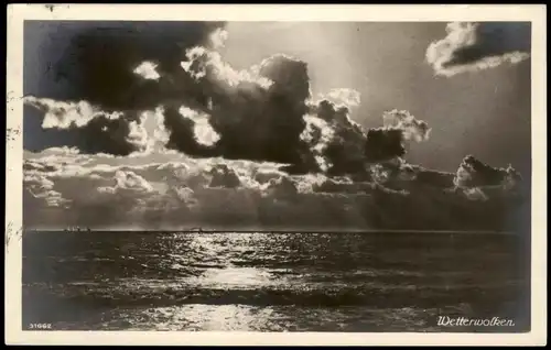 Swinemünde Świnoujście Wetterwolken, Stimmungsbild - Boote 1926