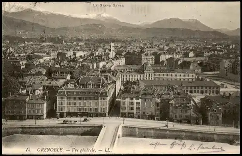 CPA Grenoble Vue générale. 1908