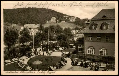Ansichtskarte Oberschlema-Bad Schlema Stadtpartie 1929