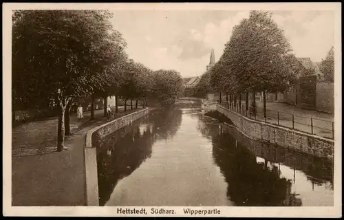 Ansichtskarte Hettstedt (Südharz) Wipperpartie 1922