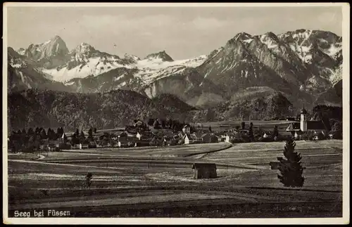 Ansichtskarte Seeg Stadt bei Füssen 1934