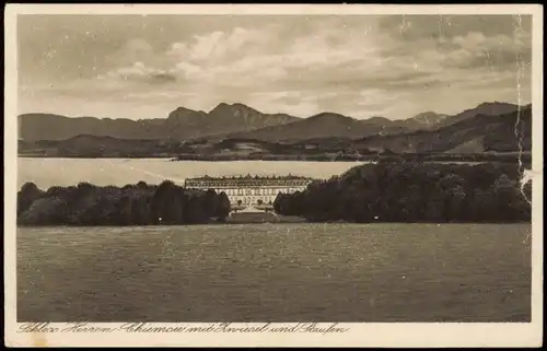 Ansichtskarte Chiemsee Herrenchiemsee / Herreninsel mit Schloss 1935