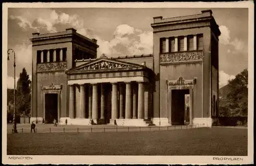Ansichtskarte München Propyläen 1938