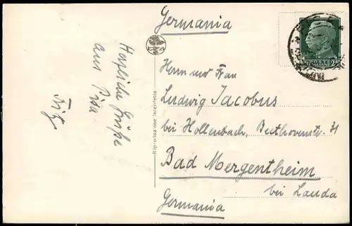 Cartoline Pisa Luftbild 1934