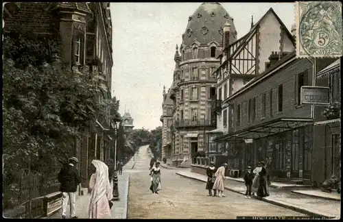 CPA Houlgate Houlgate Straßenpartie 1907