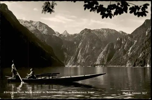 Schönau am Königssee Malerwinkel m. Schönfeldspitze u Steinernem Meer 1960