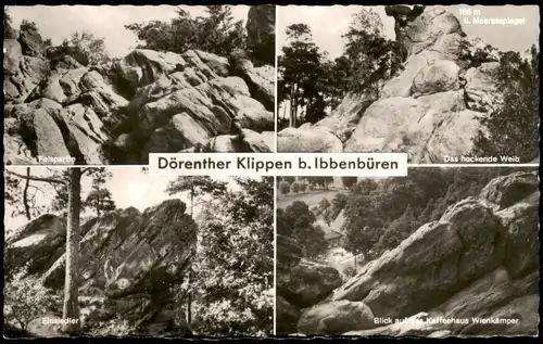 Ibbenbüren Mehrbild-AK Dörenther Klippen Umland-Ansichten 1960
