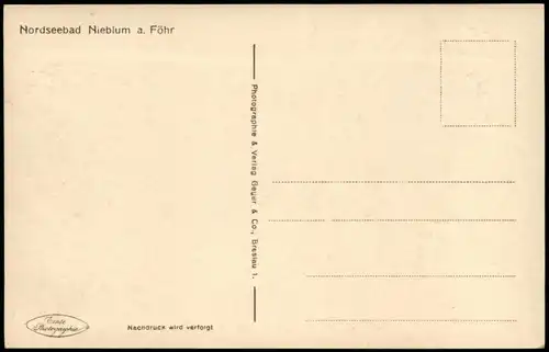 Ansichtskarte Föhr-Amrum Nordseebad Nieblum a. Föhr, Gewitterstimmung 1940