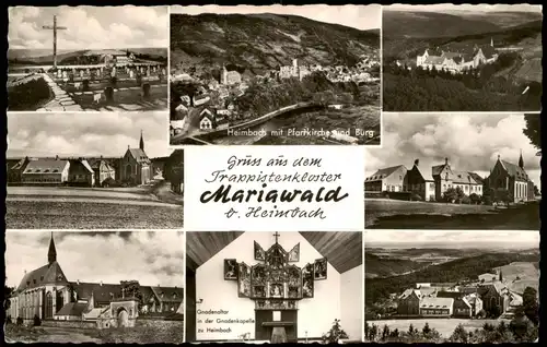 Heimbach (Eifel) Trappistenabtei Mariawald Eifel Mehrbildkarte 1960