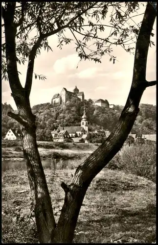 Ansichtskarte Rothenfels Ortsansicht Blick zur Burg 1954