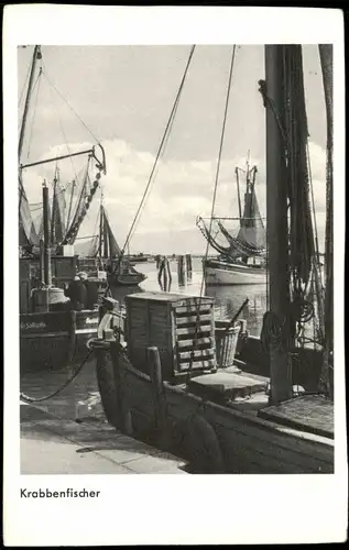 Ansichtskarte  Krabbenfischer Meer ::: Nordsee 1968