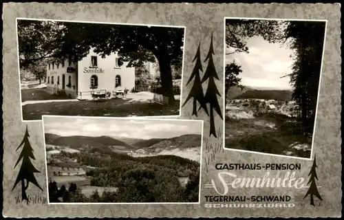 Ansichtskarte Tegernau-Kleines Wiesental Schwarzwald Sennhütte - MB 1968