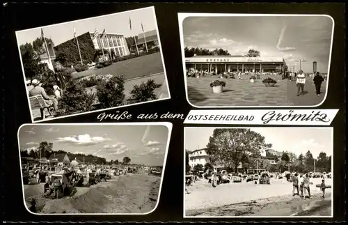 Ansichtskarte Grömitz (Holstein) Kursaal, Strandleben 1965