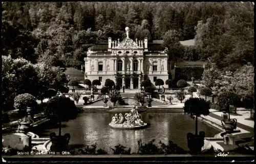 Ansichtskarte Linderhof-Ettal Schloss Linderhof 1961