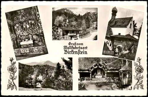 Birkenstein-Fischbachau Mehrbildkarte  Wallfahrtsort 1959 Stempel