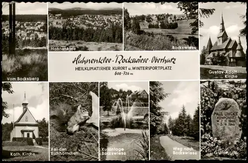 Hahnenklee-Bockswiese-Goslar Kirche, Bocksberg, Umland-Ansichten 1960