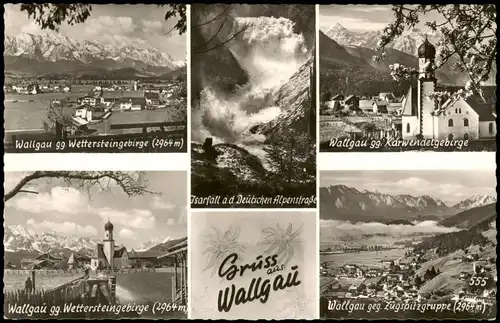Ansichtskarte .Bayern Bayern Mehrbildkarte Gruss aus Wallgau 1960